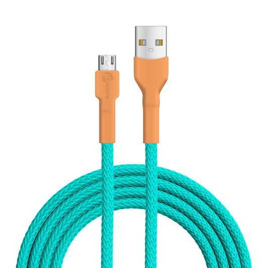 USB-Kabel, Design: Eisvogel, Anschlüsse: USB A auf Micro USB