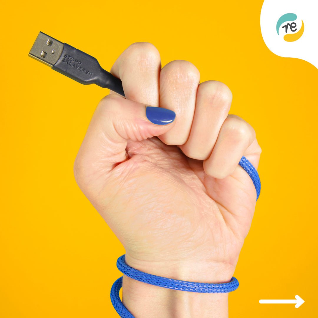 Recable Stop slavery! – recable.eu – das faire und nachhaltige USB Kabel made ...
