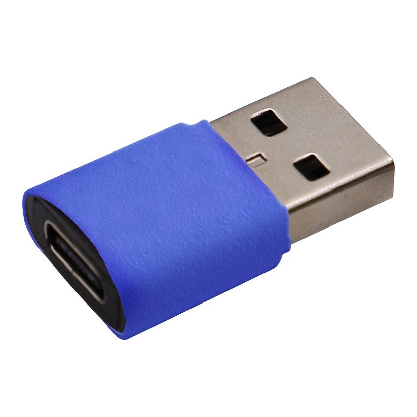 USB C - USB-A Adapter in blau