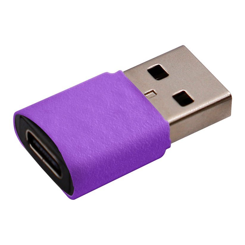 USB C - USB-A Adapter in lila