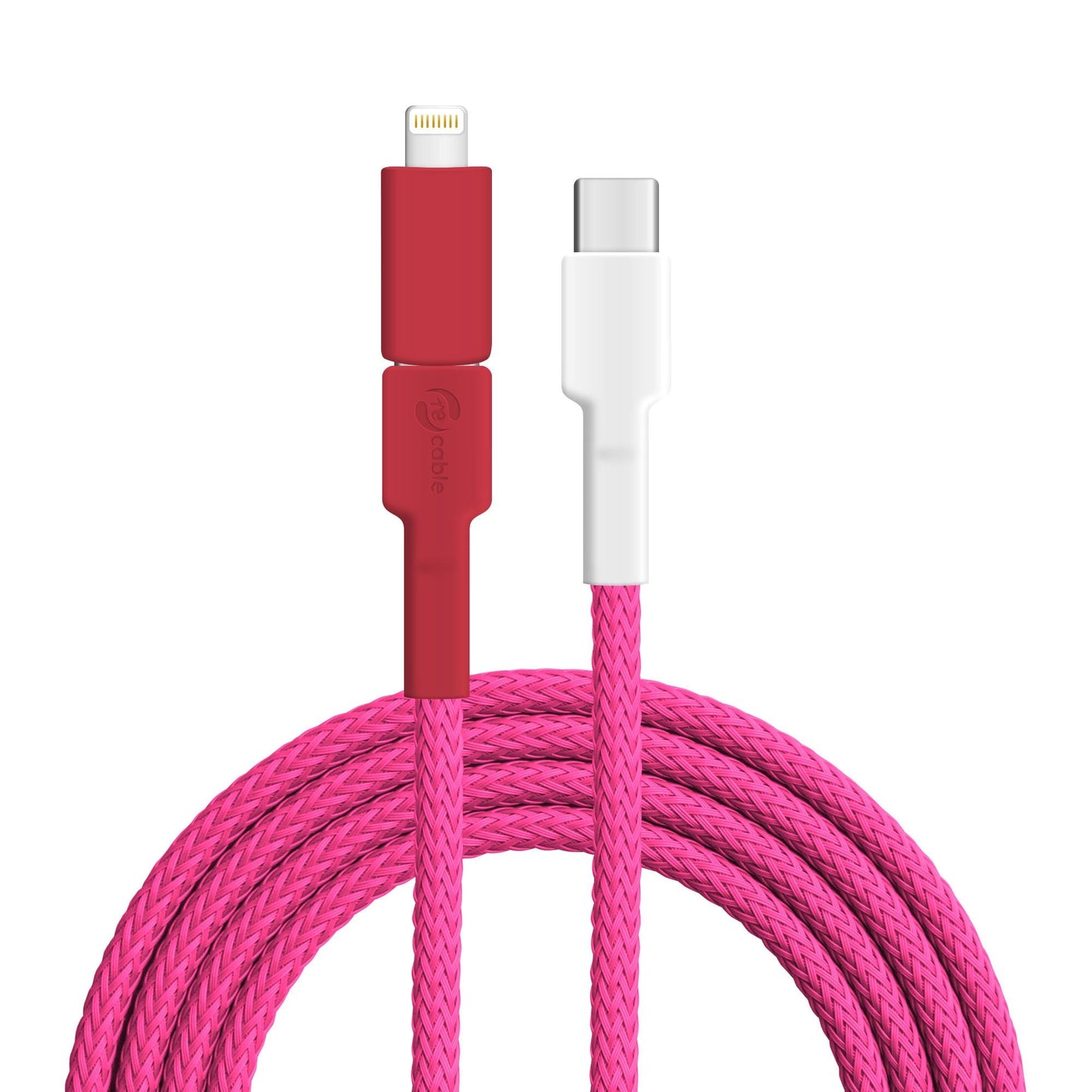 USB-Kabel, Design: Kubaflamingo, Anschlüsse: USB C auf USB C mit Lightning Adapter (verbunden)