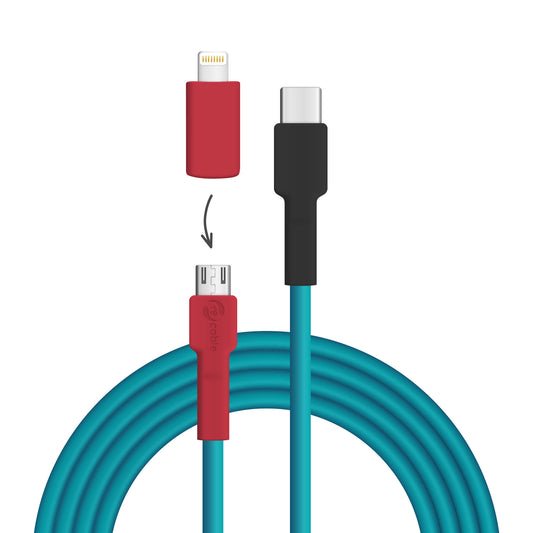 Honeycreeper USB C - Micro USB + Lightning (iPhone)