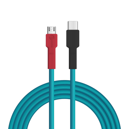 Turquoise Honey Bird USB C - Micro USB 