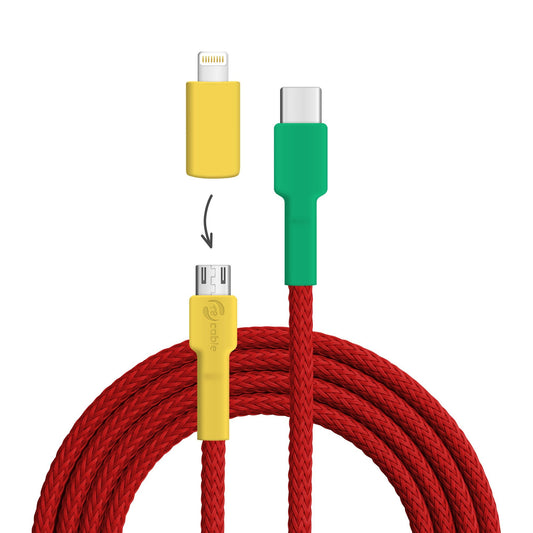 Lovebird USB C - Micro USB + Lightning (iPhone)