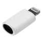 Seitenansicht USB C-Lightning-Adapter weiß