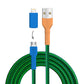 Peacock USB A - Micro USB + Lightning (iPhone)
