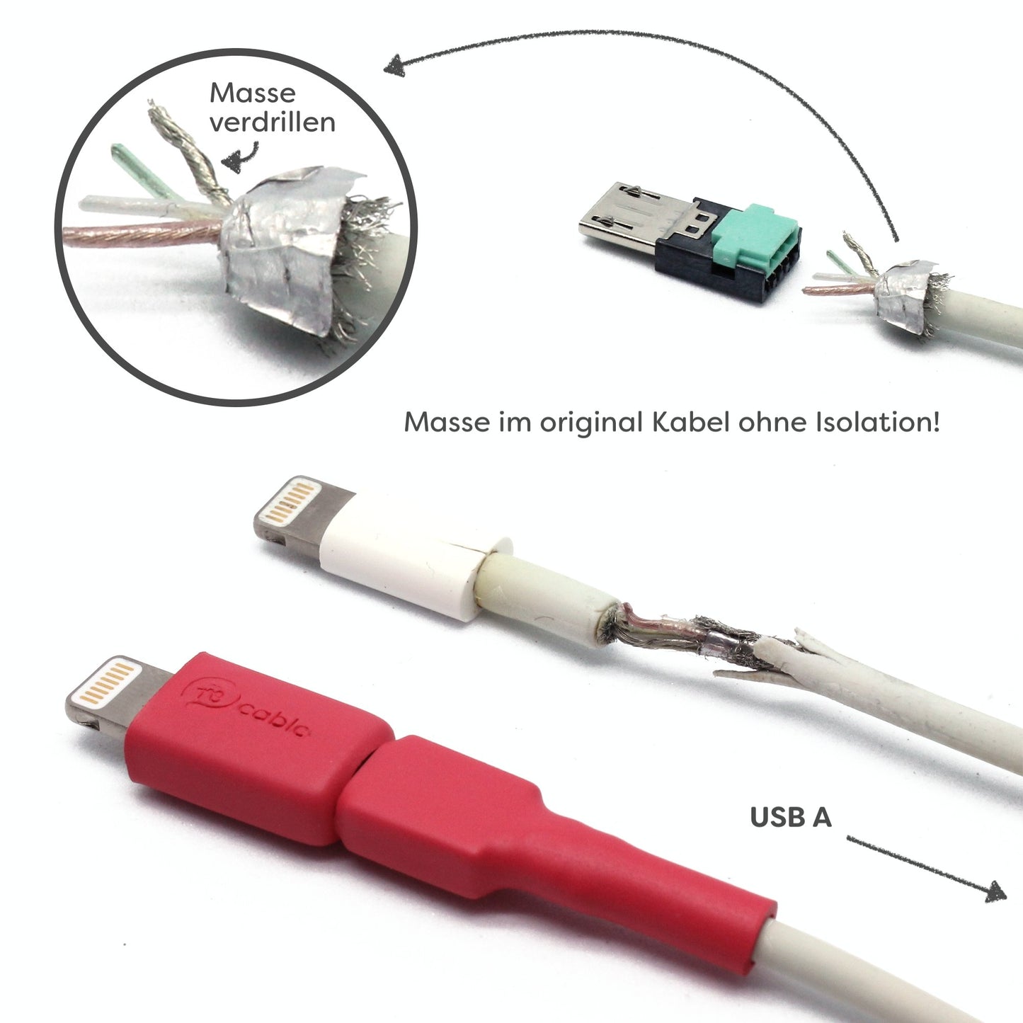 Repair Lightning To Usb Charging Cable Lightning Cable Fix Broken